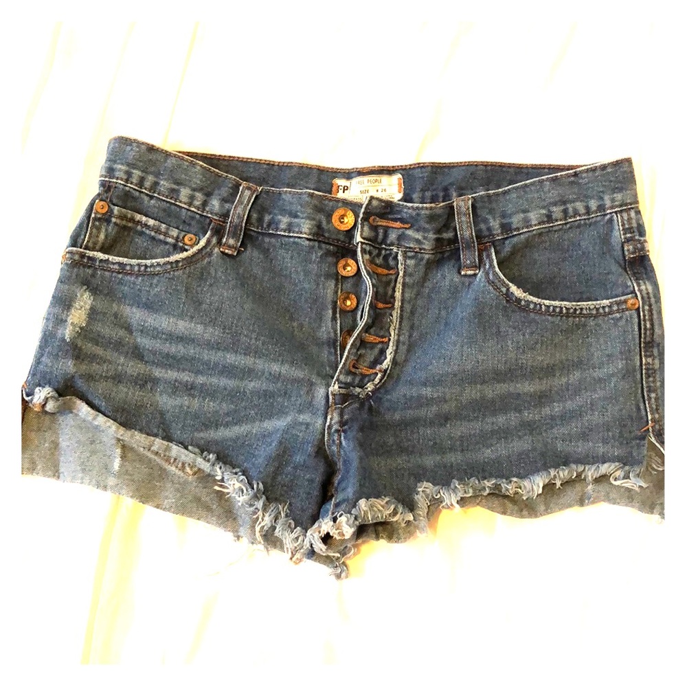Free people jean shorts